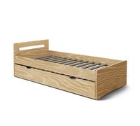 Lit gigogne Leo Bois 80x190 cm