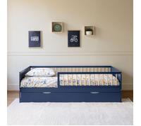 Lit gigogne pour enfant 190x90cm bleu foncé ADAM