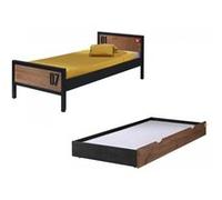 Vipack Lit Gigogne pour Ado 1 Place 90 x 200 cm + Tiroir - Alex - AXCO03