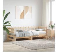 ""SALE 2025""Lit coulissant/Lit Gigogne - Lit 2 personnes - 2x(80x200) cm Bois massif,30 Kg 3212