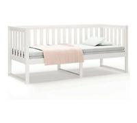 Lit de Jour Noir 90x190 cm Bois de Pin Massif Lit d'Invité Canapé-lit vidaXL