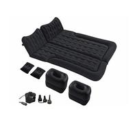 Lescars Lit gonflable 180 x 135 cm pour banquette arrière et coffre avec pompe à air électrique