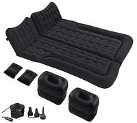 Lit gonflable 180 x 135 cm pour banquette arrière et coffre avec pompe à air électrique [Lescars]