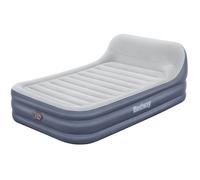 Bestway Lit gonflable matelas 2 places Tritech SleekFlow avec tête de lit et pompe électrique intégrée et revêtement antimicrobien 2,26 m x 1,52 m x 84 cm