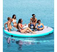 Lit gonflable flottant île canapé, tapis de loisirs pour piscine, yacht et relaxation aquatique