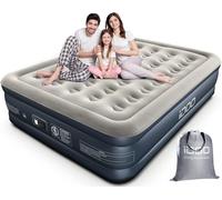 Lit gonflable - iDOO - I-C-020 - 203x152x38 cm - Pompe intégrée - Capacité 295 kg