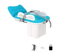 Lit gonflable multifonctionnel pour enfants - Flocage réversible en PVC - Double chambre avec dispositif de pompage - Lit de camping pliable pour bébé