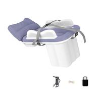 Lit gonflable multifonctionnel pour enfants - Flocage réversible en PVC - Double chambre avec dispositif de pompage - Lit de camping pliable pour bébé