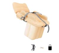 Lit gonflable multifonctionnel pour enfants - Flocage réversible en PVC - Double chambre avec dispositif de pompage - Lit de camping pliable pour bébé