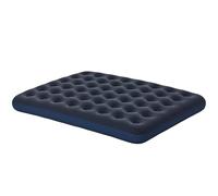 Lit gonflable Outsunny, matelas gonflable, lit de camping pliable pour 2 personnes, bleu foncé, 203 x 152 x 22 cm