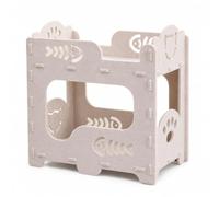 Lit Griffoir Chat, Tissu Feutre Bois, Lit pour Chat Double Couche | Composition Naturelle, Dortoir pour Chat, Je d'Intérieur, Pour refuges d'anima