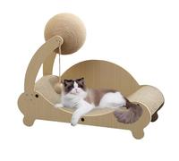 Lit Griffoir pour Chat - Canapé à Gratter pour Chaton - Protège Meubles avec Zone de Repos Boule pour Chats Qui S'Ennuyent