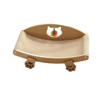 Lit Griffoir pour Chat Canapé de Salon Chaise Longue et Poteau à Griffer en Bois Robuste avec Surface en Sisal Naturel Convient pour La Détente et Le, 50x27x24cm