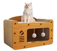 Lit griffoir pour chat | Lit de chaise longue pour chat | Lit griffoir pour chat | Tissu sisal, coussin en peluche douce et design élégant pour un confort et un divertissement ultimes