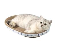 Lit griffoir pour chat - Réversible en tôle ondulée - Nid de salon - Tampon en carton respectueux de l'environnement - Autorité des griffes et protège- - Espace de repos confortable pour