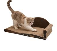 Lit griffoir pour chats - Protecteur de meubles de jouet avec coussinet grattoir | Lit pour animaux de compagnie en carton ondulé à gratter | Pour intérieur, maison, salon, chambre, balcon, étage Ma