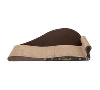 Lit griffoir pour chats - Protecteur de meubles et grattoir pour jouet, zone de grattage et de repos en carton ondulé, pour animaux domestiques, intérieur, chambre, balcon, sol