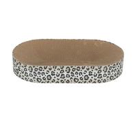 Lit griffoir - TRIXIE - LEO - Carton - 63 x 10 x 35 cm - Crème imprimé léopard