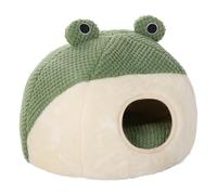 Lit Grotte en Peluche Ultra Doux pour Chats d'intérieur, Design privé et Confortable, Coussin Lavable Amovible, Utilisation 2 en 1 |Tailles S/M (M.)