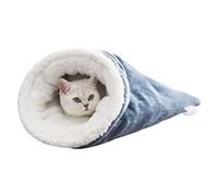 Lit grotte pour animal de compagnie, 28 × 30 cm, sac de couchage pour chat, lit d'hiver chaud pour animaux de compagnie, lit apaisant pour chiens et chats jusqu'à 6 kg
