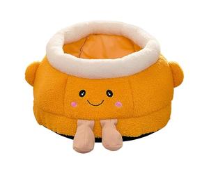 Lit grotte pour chat - 40 x 38 x 30 cm Tente fermée pour chaton, potence portable en peluche, facile à utiliser, confortable et chaude | Lit de couchage d'hiver pour intérieur et extérieur pour chaise