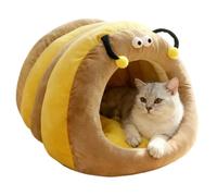 Lit Grotte pour Chat Grotte tanière nid abri de sommeil chaud à motif | Panier Maison Lit Chat d'après-midi, sommeil et repos de nuit, dans la pièce, à la maison, sur le balcon ou dans l