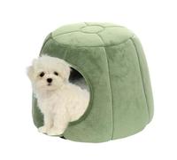 Lit grotte pour chat - Tente moelleuse pour animaux de compagnie | Villa Den chaleureuse 2 en 1 | Nid douillet semi-fermé pour petit chien, , hamster | Abri en peluche détachable et lavable pour