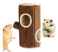 Lit Guinée - Chasse aux petits animaux - Maison de cage en tube pour petits animaux | Hamster Lit chaud, maison tunnel de Guinée, velours double face, polaire chaude, forme adorable pour hamster
