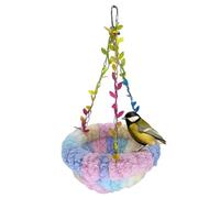 Lit Hamac Cage À Oiseaux - Balançoire Nid De Perroquet Suspendue, Cabane De Couchage En Peluche Pour Oiseaux | Accessoires De Station De Couchage De Retraite De Relaxation De Volière Douce Pour Petits