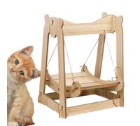 Lit hamac pour chat en bois,hamac pour chat en bois - Lit de repos pour animaux de compagnie,Lit hamac pour chat, meubles de repos pour animaux de compagnie, adaptés aux chiots, lapins et petits anima