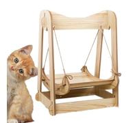 Lit hamac pour chat en bois,lit hamac pour chat en bois,Lit suspendu pour chaton - Lit pour chat, hamac d'intérieur pour chats, canapé pour chats, chiens, lapins, chatons et petits animaux