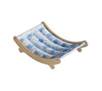 Lit hamac pour Chat - Pièce d'unité de Levage Solide et Robuste, Pont Gris Robuste, Article en Bois Ferme | Composant Solide pour Animaux de Compagnie, engrenage de Niveau en Acier pour Refroidir Les