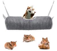 Lit hamac pour hamster, lits hamac cage pour furet - Lit tunnel chaud pour hamster | Lit hamac pour petit animal de compagnie avec crochets et cordes pour furets, hamsters, écureuils, chinchillas