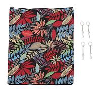 Lit Hamac Tunnel Double Face pour Hamster, Multifonctionnel pour Cochon d'Inde Sugar Glider (Forêt Tropicale Noire)