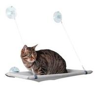 Karlie Hamac fenêtre pour chat Flamingo Window Lounger Gris 51,5 x 31 x 2,5 cm jusqu'à 12 kg