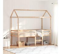 Lit Haut avec Toit Meuble de Chambre Intérieur Bois de Pin Massif vidaXL