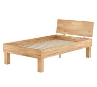 Lit haut et stable en bois massif 120x220 pour poids XXL Lit personnes âgées