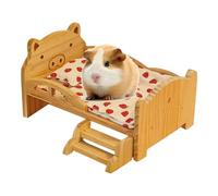 Lit Hérisson Meuble en Bois pour le Sommeil des Petits Animaux de Compagnie | Lit de vie nain en bois pour Gerbille Naine Hérisson Hamster Chinchilla Lapin Furet Cochon d'Inde