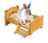 Lit Hérisson Meuble en Bois pour le Sommeil des Petits Animaux de Compagnie | Lit de vie nain en bois pour Hamster Nain, Gerbille, Hérisson, Chinchilla, Lapin et Furet