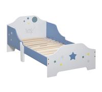 Lit Homcom pour enfants de plus de 3 ans 143X74X59 cm avec imprimé étoiles bleues