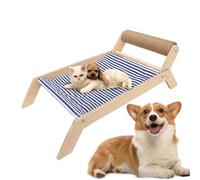 Lit inclinable pour chat - Lit universel sur échasses pour chat | Cadre en bois Chaise balançoire multifonctionnelle pour chatons et chiots