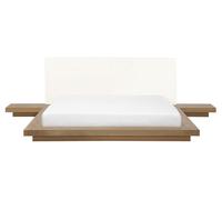 Lit japonais en bois clair à eau 160 x 200 cm ZEN