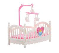 Lit Jouet - Meubles Miniatures pour Maison de | Décorations Ludiques Enfant Famille pour Jeu Crèche Décoration et Photographie