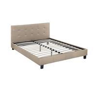 Lit "Julia" - 140 X 190 Cm - Taupe Marron