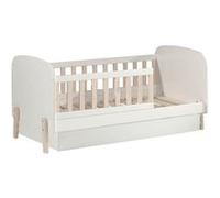 BODHI WHITE - Lit Junior 70x140cm avec Tiroir de Lit -