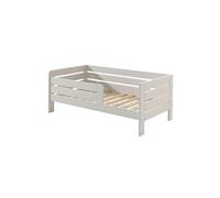 Lit Junior 70x140cm Blanc Barrières Horizontales - SCOPE -