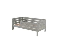 Lit Junior 70x140cm Gris Barrières Horizontales - SCOPE -