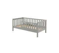 Lit Junior 70x140cm Gris Barrières Verticales - SCOPE -