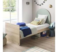 Lit Junior 90x190 - Tête De Lit Forme Arche - Arche Vert/marron 90X190