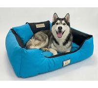 Lit Lavable Imperméable pour Chien Cordura - Coussin Durable Fibre Siliconée - Sans Odeur Après Accidents - Anti-Allergique Fait en Pologne - Grandes Tailles Jusqu’à 145x115cm KING DOG